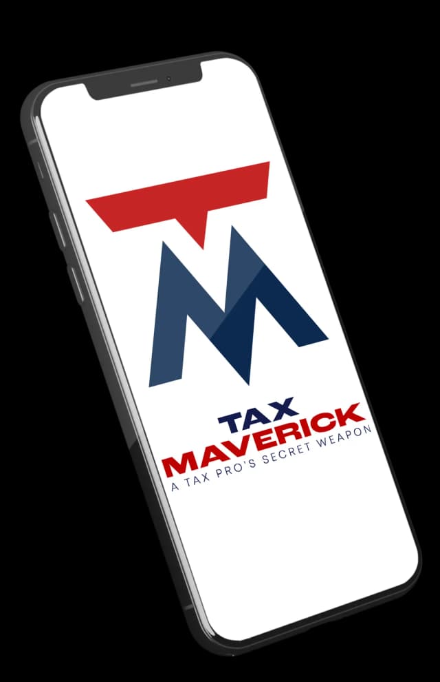 Tax maverick phone mockup